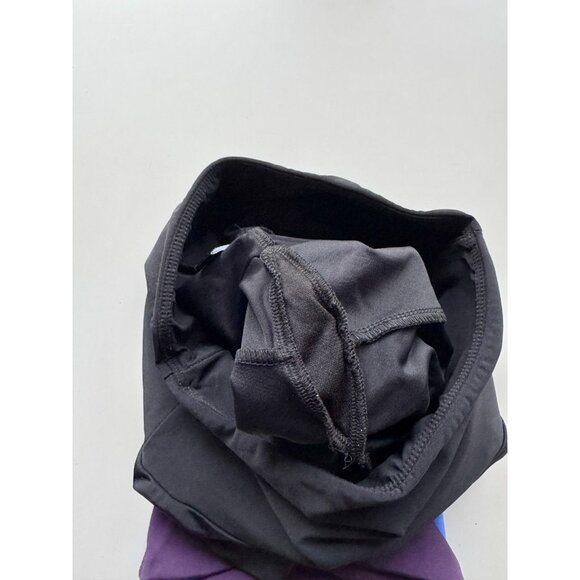 ONZIE High Rise Track Black Purple Blue Colorblock Ankle Leggings, Size S/M - Picture 12 of 15